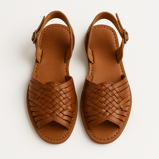 Handcrafted leather huaraches
